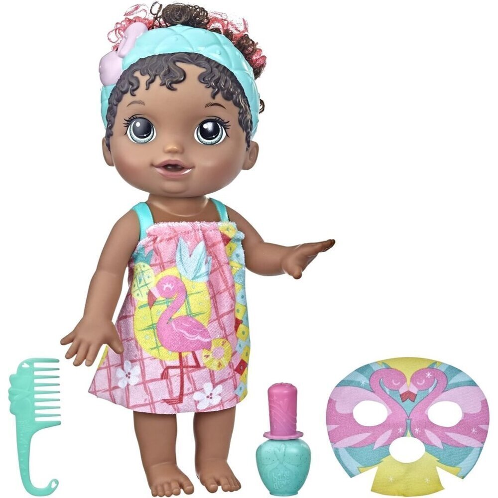 🆕 Reborn Baby Doll Hasbro Glam Spa Flamingo Color Reveal Mani-Pedi Makeup Toys
